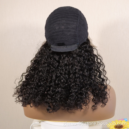 Wholesale price High Quality Human Hair T Part Lace Front water wave Wigs  Frontal Wigs Hot Selling T part lace closure wigs